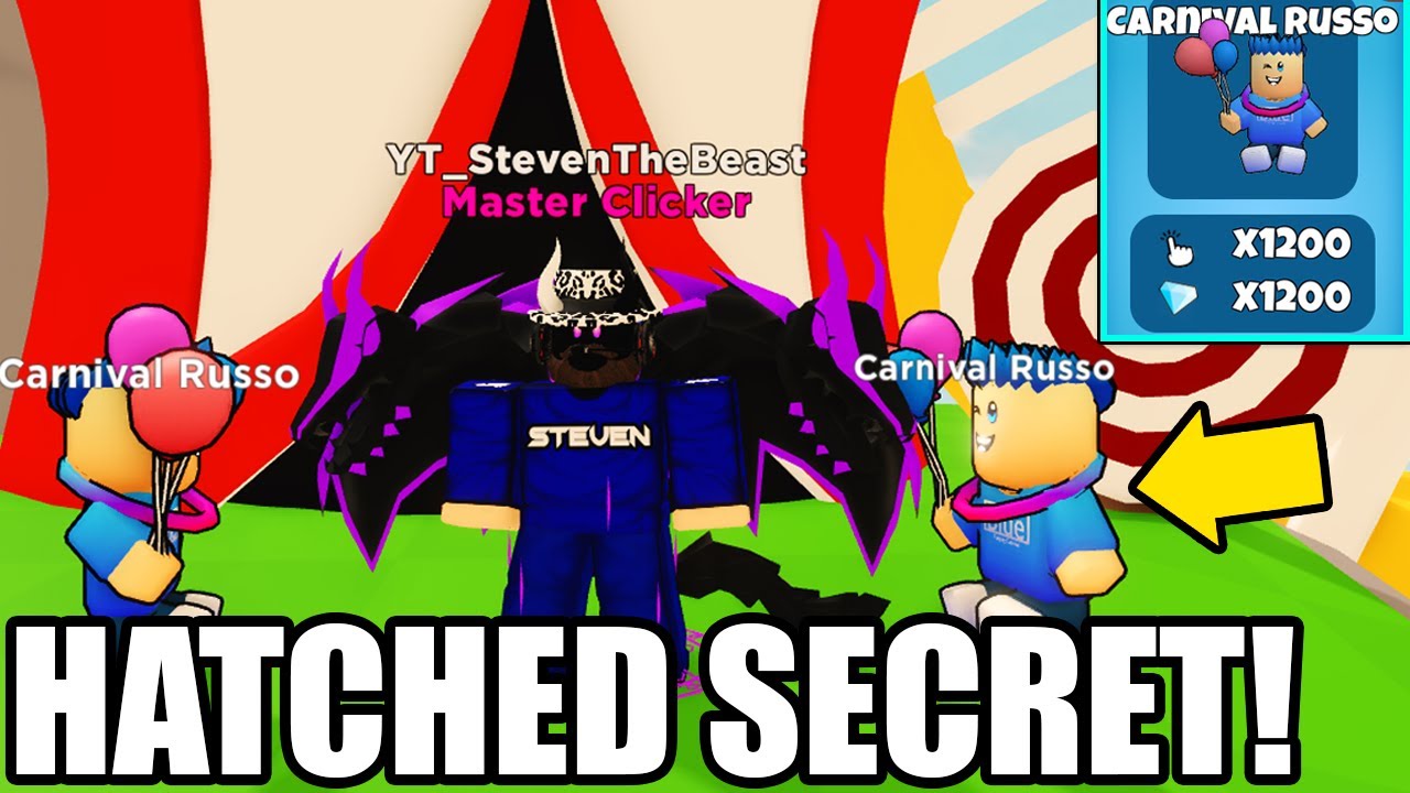 I Hatched My First Two SECRET PETS in Roblox Tapping Gods! (Carnival Russo)