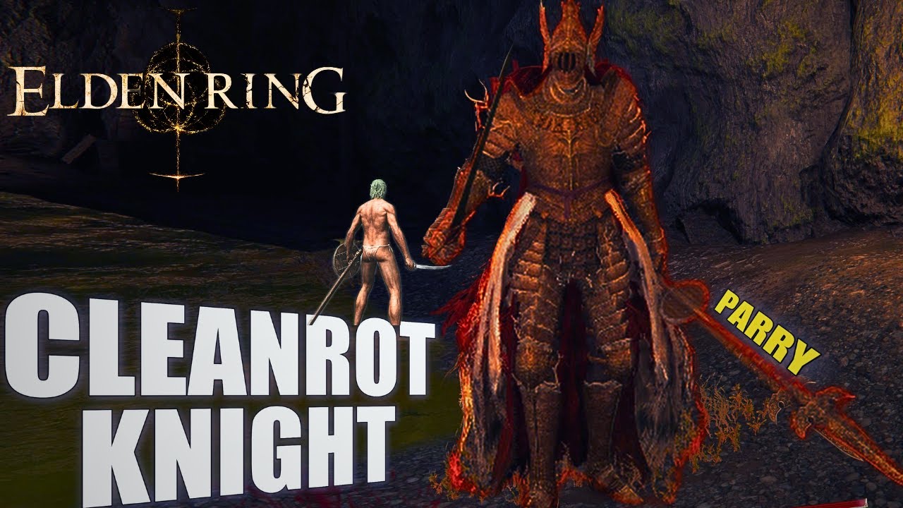 Elden Ring Cleanrot Knight Boss Fight [Solo, No Hit, No Damage, Parry], Stillwater Cave