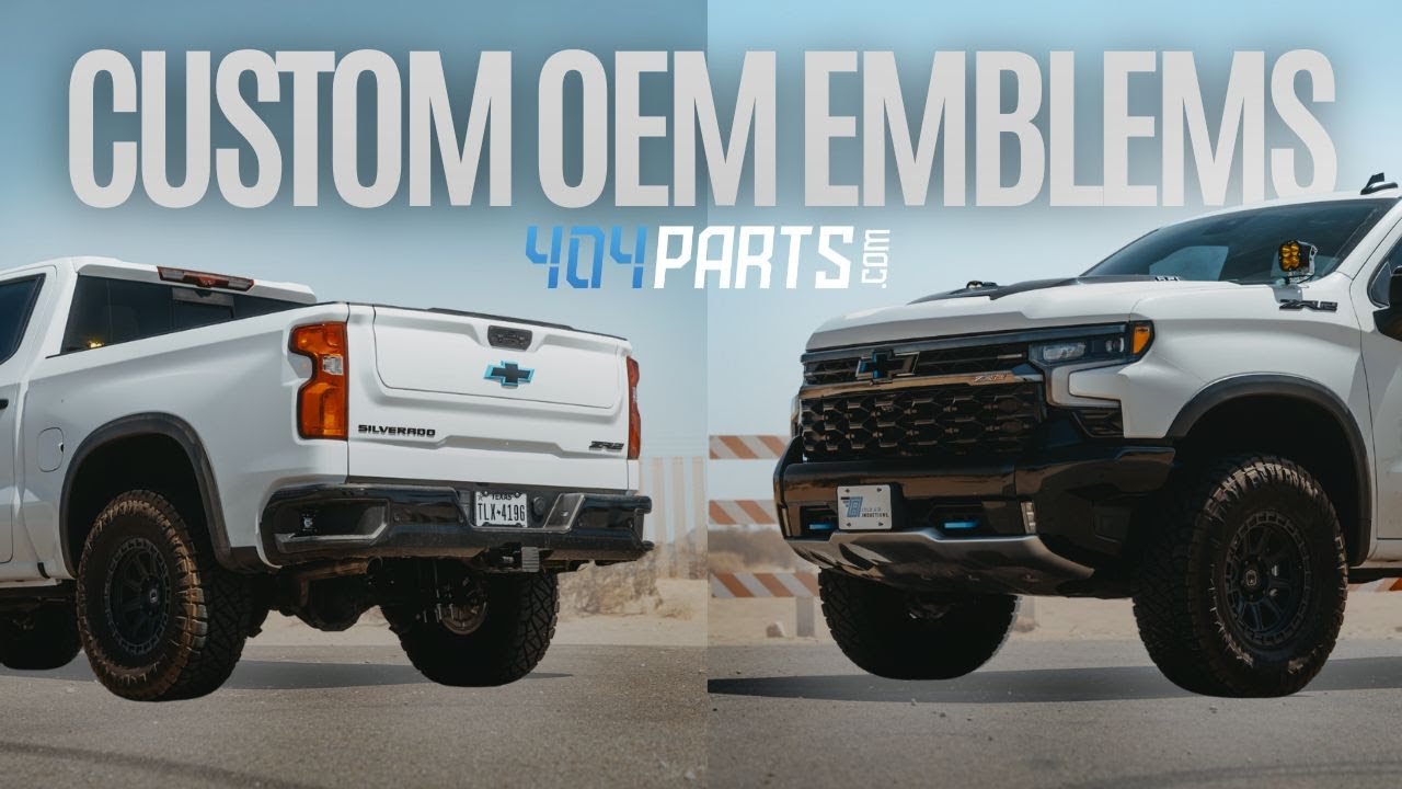 Custom OEM Emblems from 404 Parts | Chevy Silverado ZR2