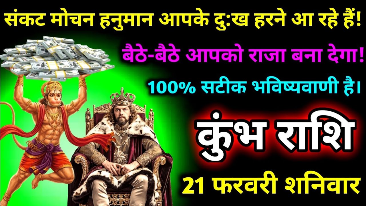 कुंभ राशि संकट मोचन हनुमान आपके दुख हरने आ रहे हैं बैठे-बैठे आपको राजा बना देगा।#kumbh #rashikumbh 