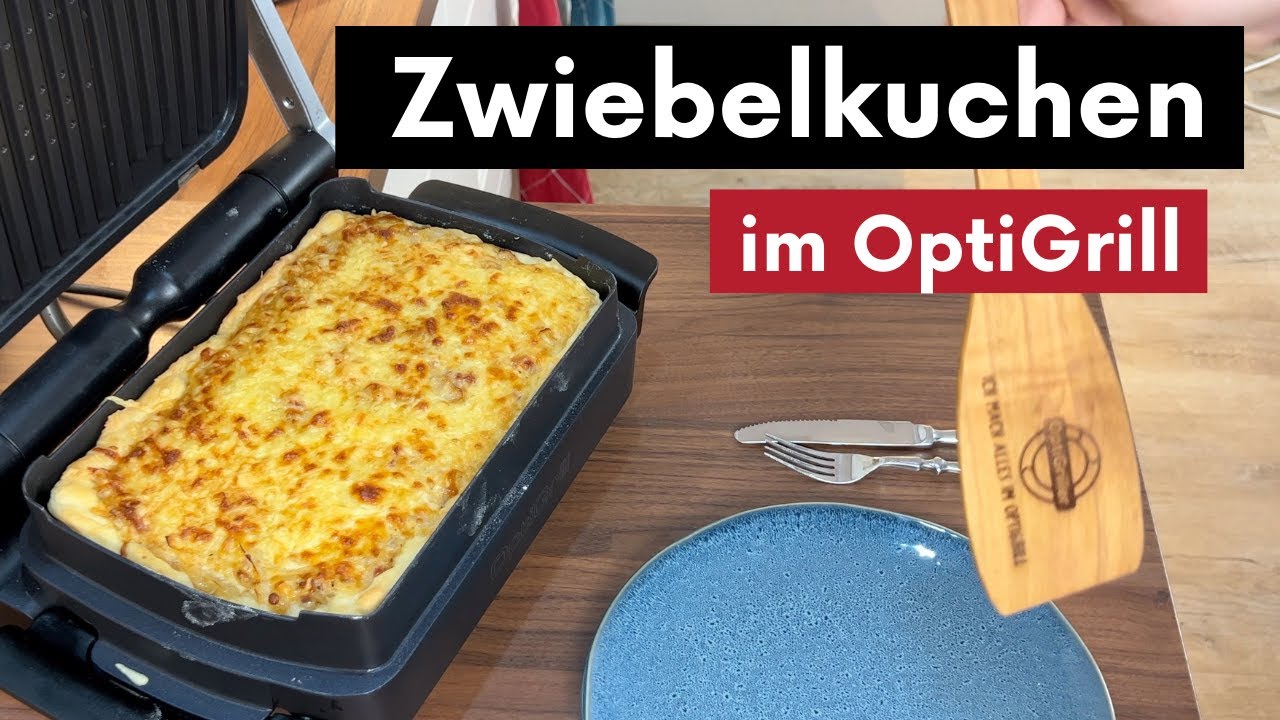 Zwiebelkuchen im OptiGrill in der Backschale