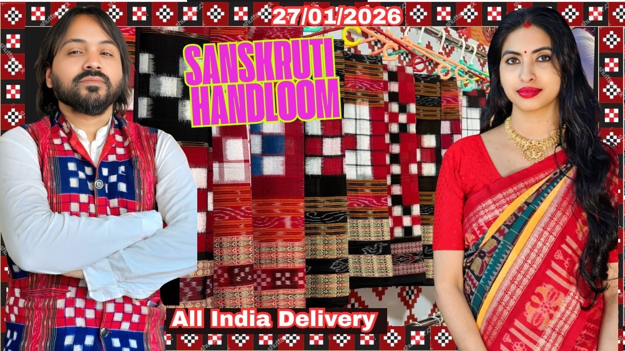 LIVE: Exclusive Odisha Cotton Sarees by Sanskruti Handloom | First Look