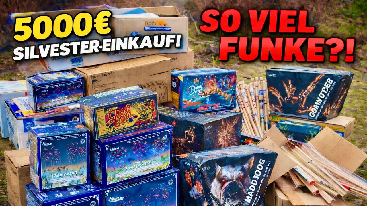 XXL 5300€ FEUERWERK UNBOXING | FUNKE, ISKRA, ALBERT, ARGENTO und co. !!!