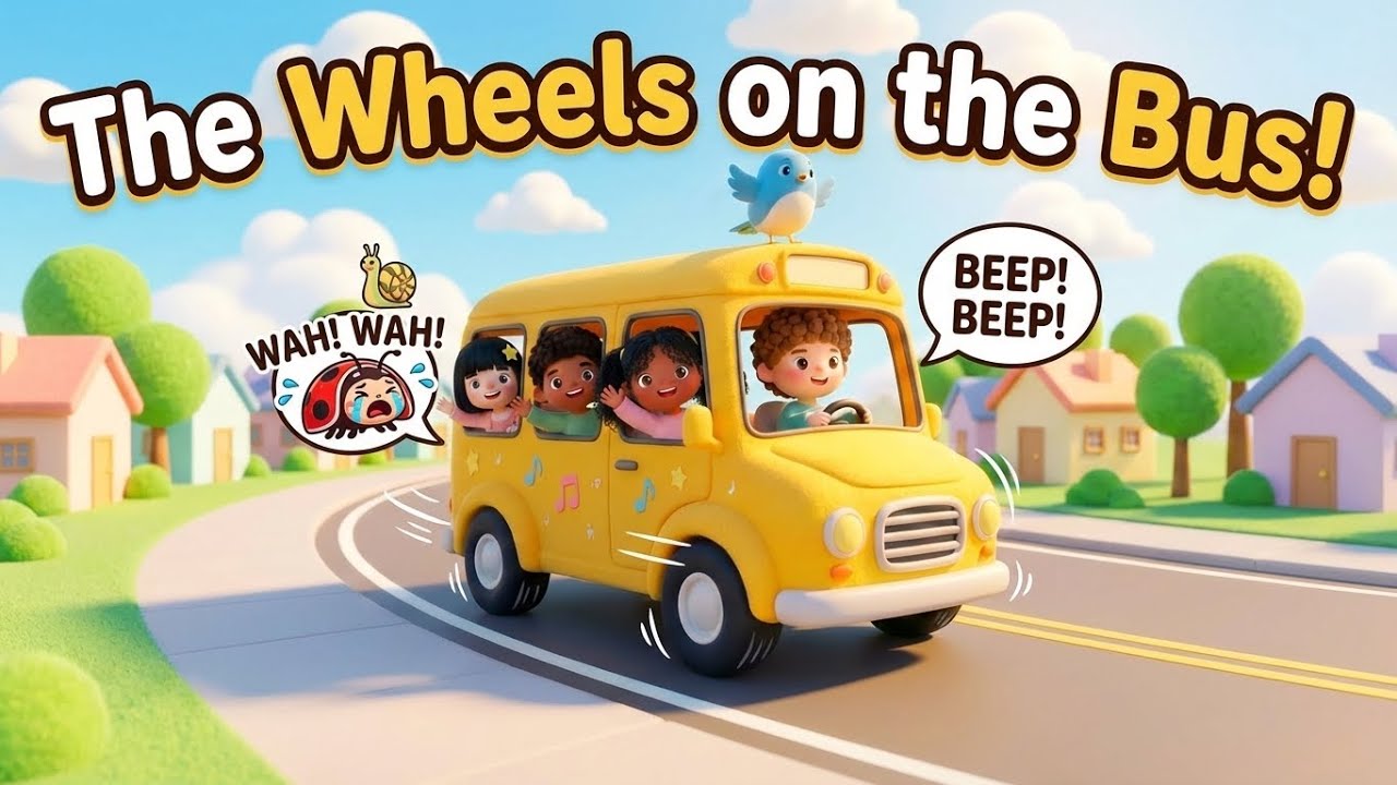 The Wheels on the Bus | Nursery Rhymes & Kids Songs