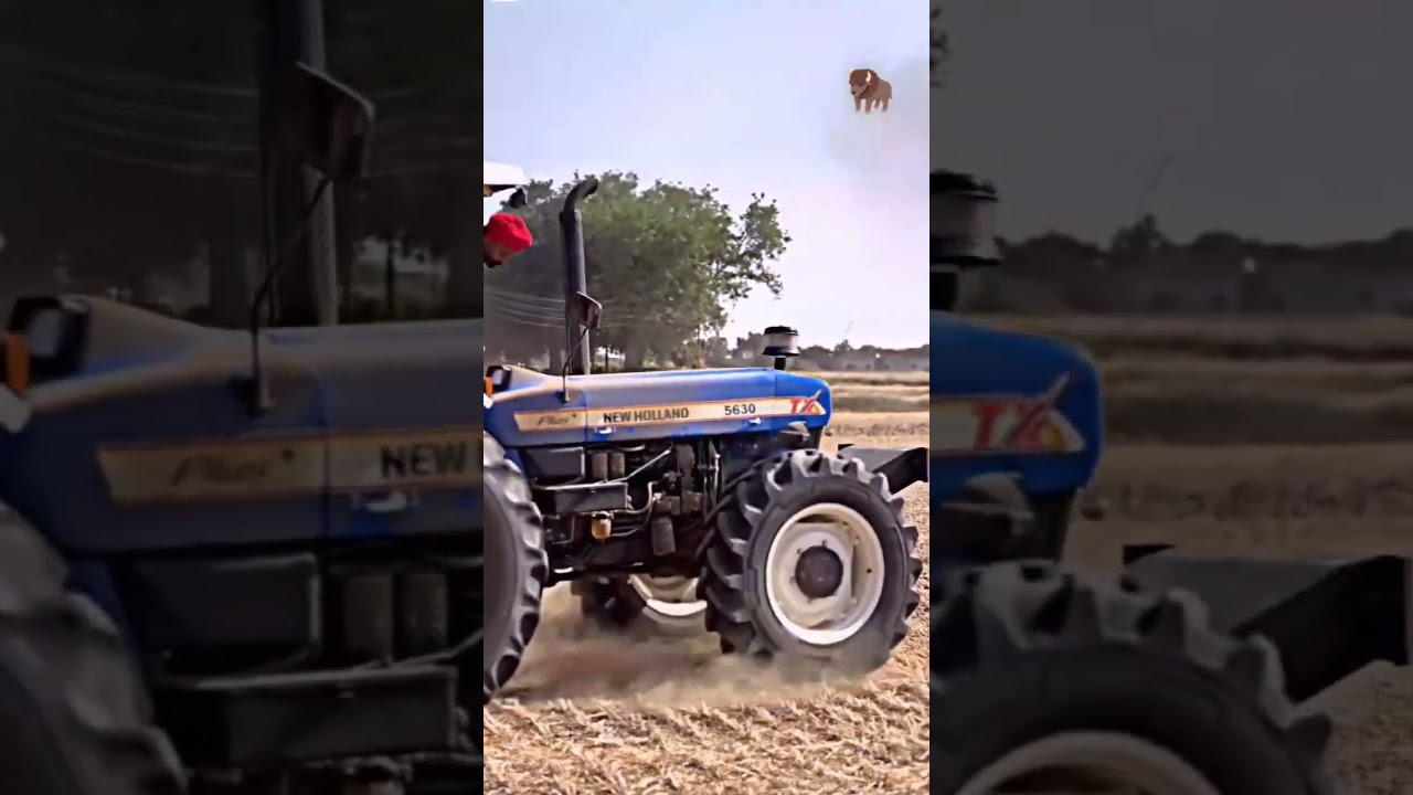 new Holland bumping with cultivator ⚡⚡|| 4&times;4 #raghu1c farm 202 #raghu1c #automobile #youtube #power