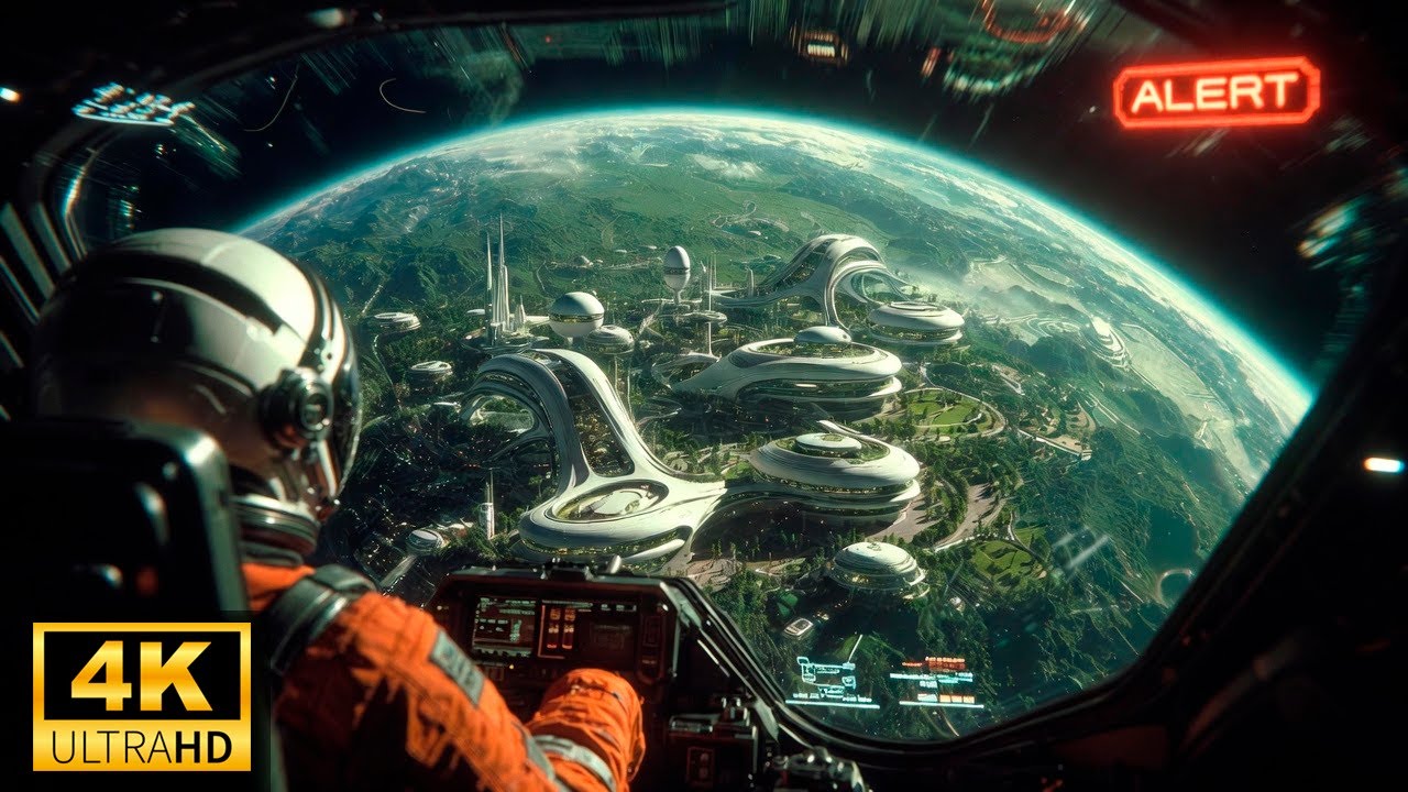 SPACE POV: First Contact With an Unknown 2100 Planet | Future Mystery Ambient 4K