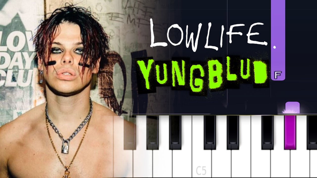 YUNGBLUD - Lowlife  | Piano Tutorial