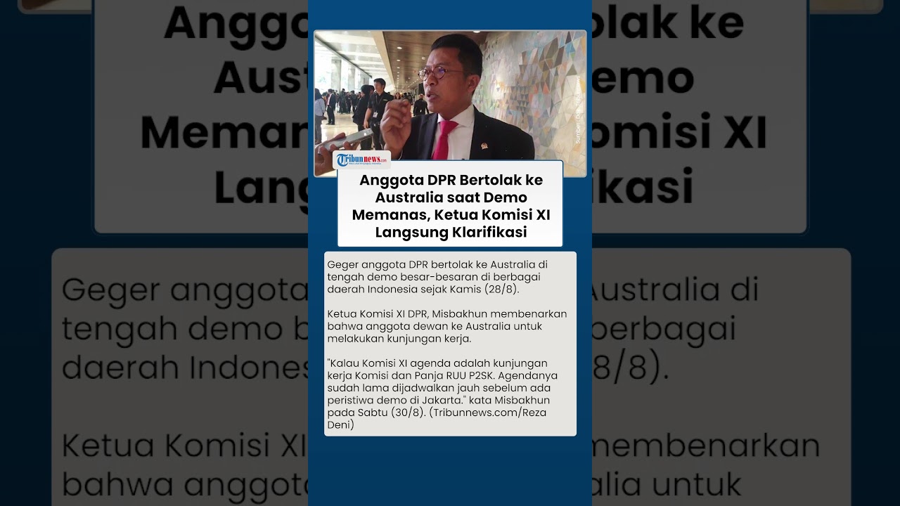 DPR Malah ke Australia saat Demo Ricuh, Ada Agenda Nikmati Sydney Marathon, Ini Kata Komisi XI