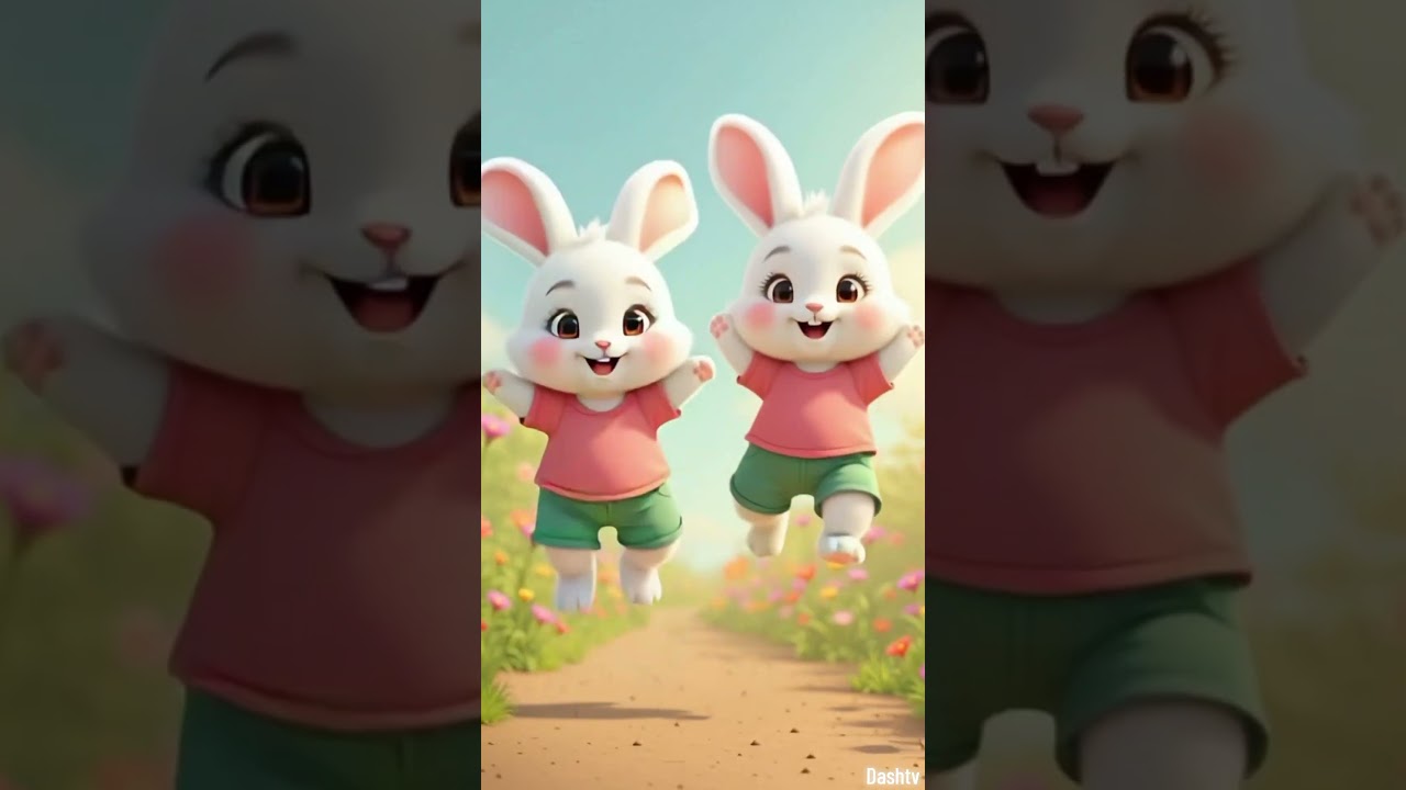 Saltan Saltan Los Conejitos 🐇🐇🐇#infantil #foryou #dashtv #conejitos #rabbits