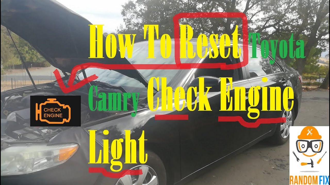 Как сбросить индикатор Check Engine на Toyota Camry 2007-2011