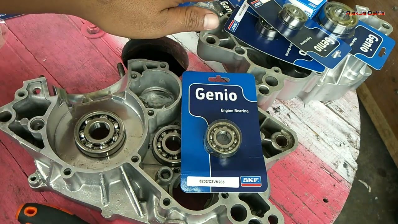 Engine Rxz pasang set bearing SkF Genio C3