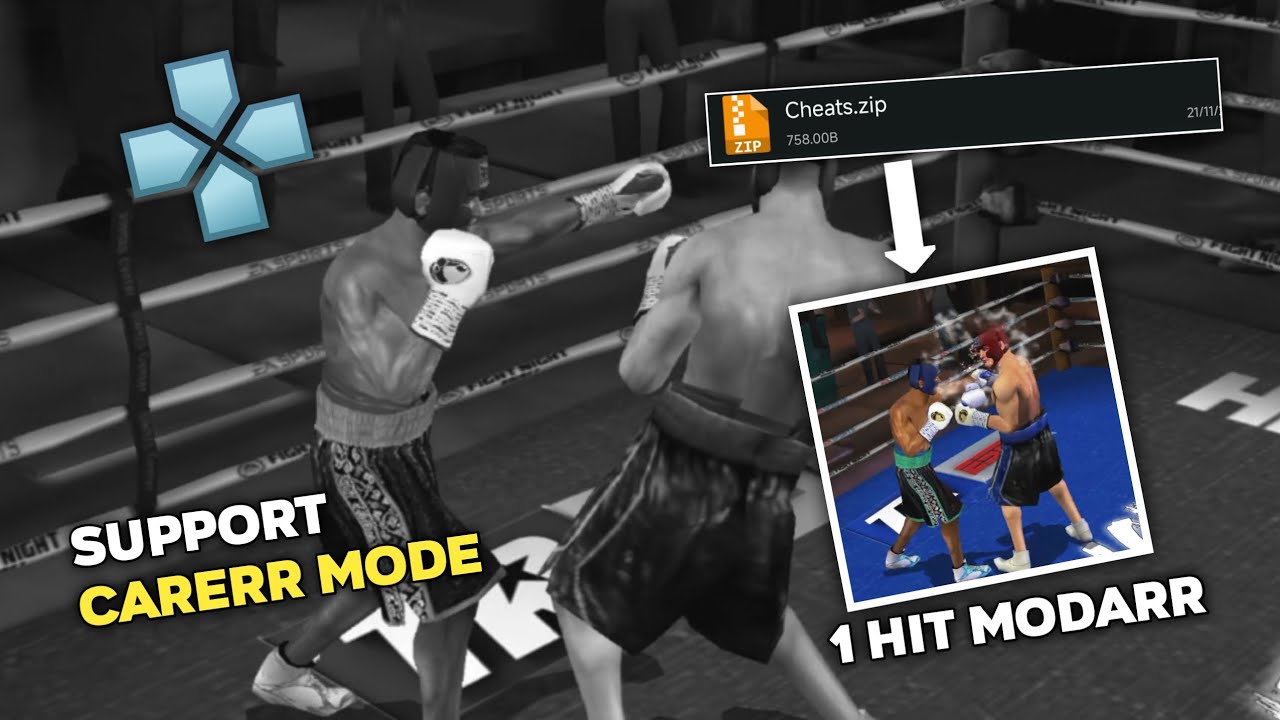 CHEAT FIGHT NIGHT ROUND 3 PSP | 1 HIT AUTO MOKAD🔥💀