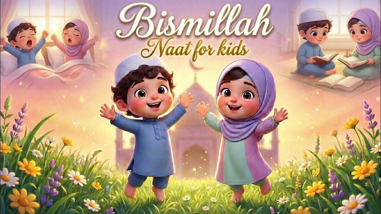 Bismillah Nasheed for Kids | Islamic Rhymes for Children | Kidzora World Tv