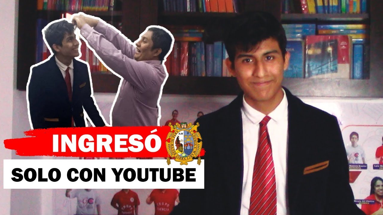Ingresó a San Marcos estudiando en youtube 😲😲