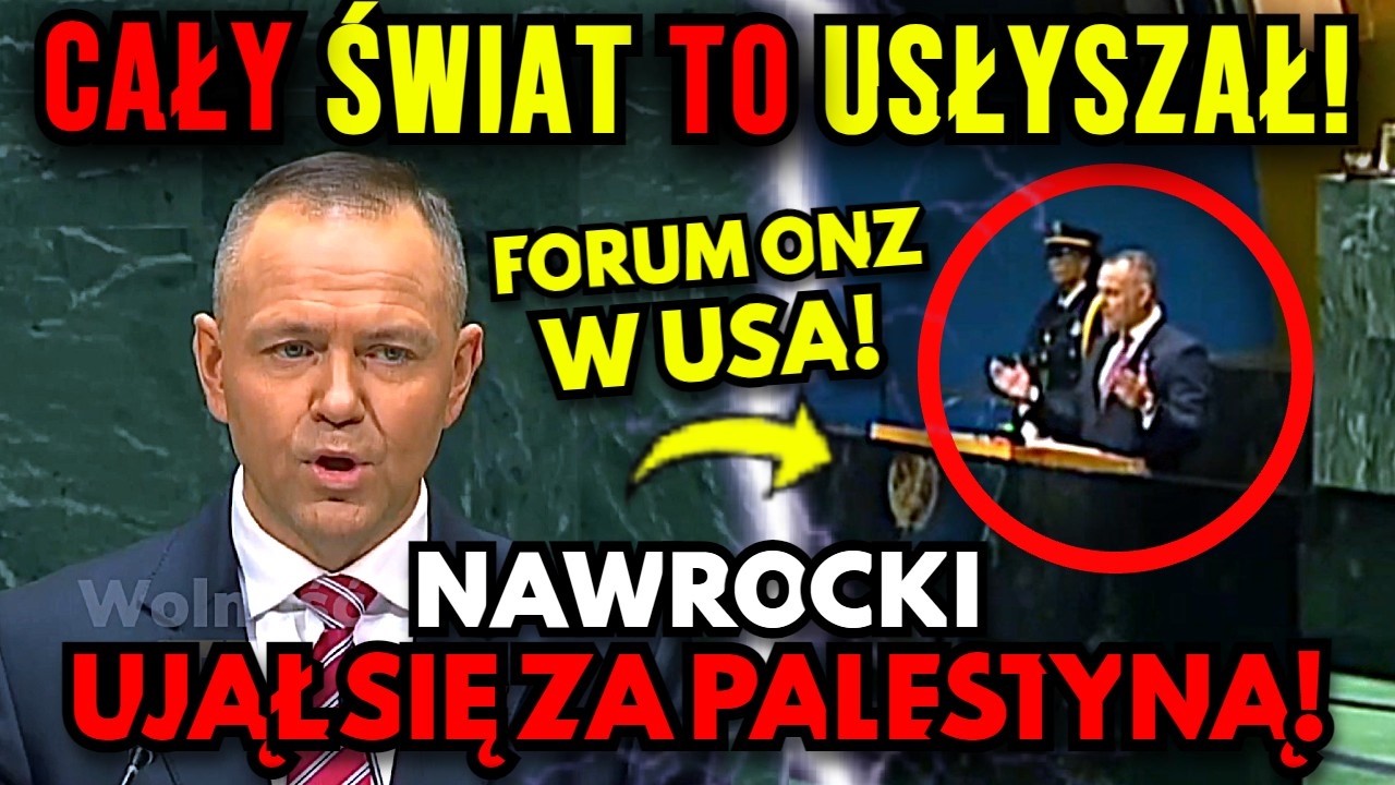 NAWROCKI ZASKOCZYŁ CAŁY ŚWIAT NA FORUM ONZ! TAKIEGO WYSTĄPIENIA NIKT SIĘ NIE SPODZIEWAŁ!