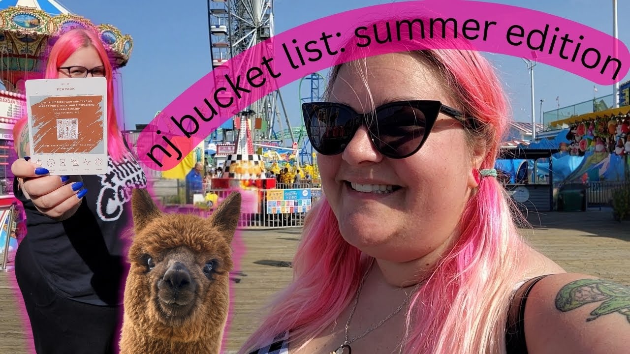 The New Jersey Bucket List Episode #1 - Shore, Swimming, Alpacas! - Elyse Explosion