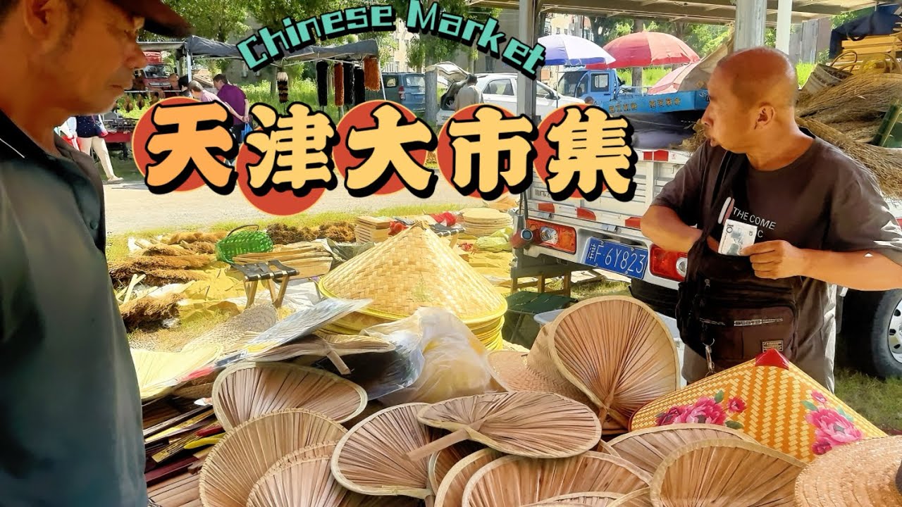 百年风云看天津，千年天津看蓟州，蓟州一个美丽的旅游胜地，赶大集品尝特色美食，羊汤、碗坨、麻酱鸡蛋、咯吱盒、各种果干、超级便宜又好吃的李子、杏、桃，真让人垂涎欲滴/CHINESE MARKET/4K