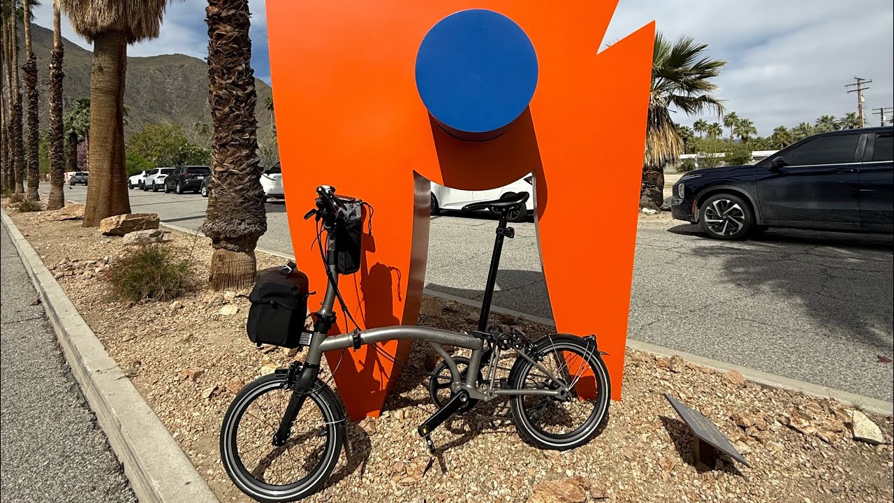 Sculptures and Coffee on Bromptons