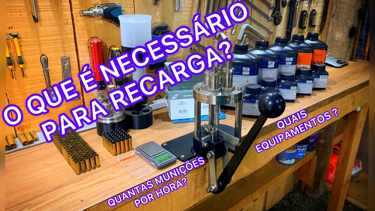 RECARGA DE MUNIÇÕES, o que é necessário? Como recarregar munições?