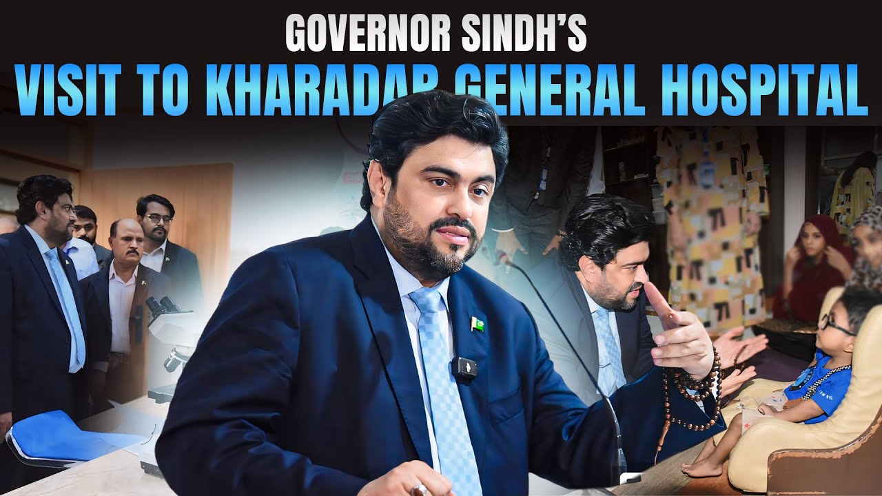 Sindh Governor's Visit To Kharadar General Hospital | Kamran Khan Tessori