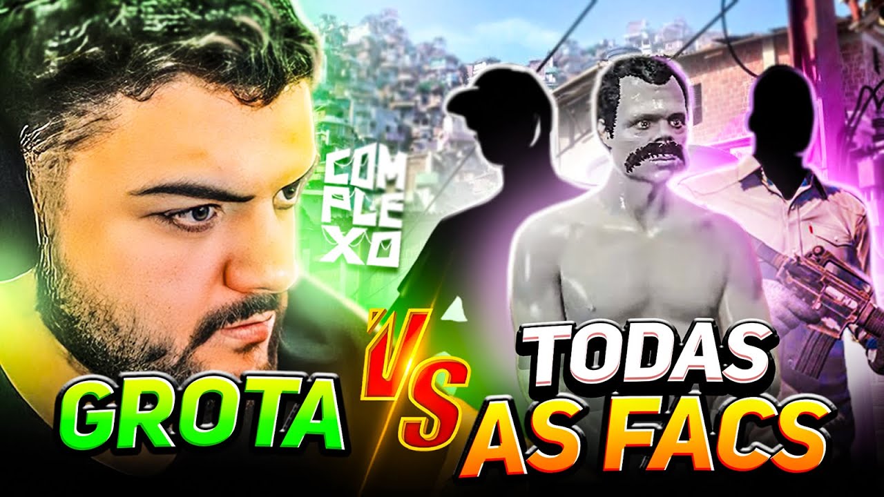 SE JUNTARAM PARA INVADIR A FAVELA DA GROTA no GTA RP! (LUQUET4)