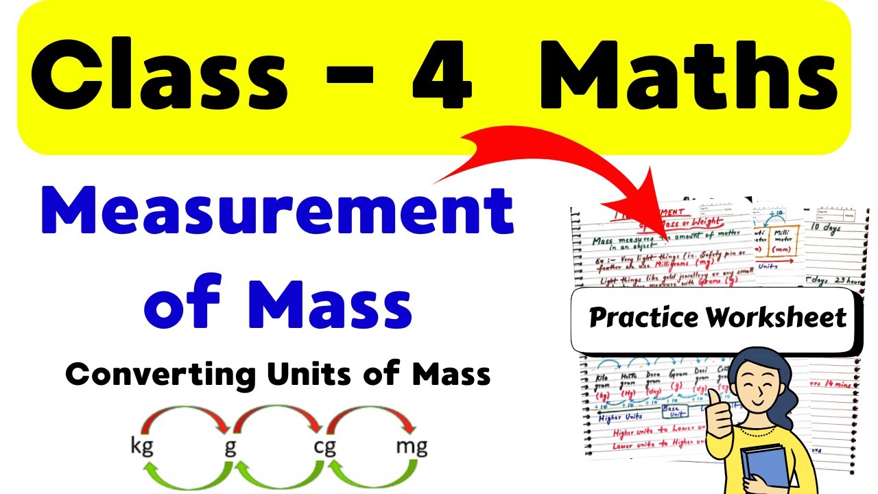 Measurement of Mass | Class 4 Measurement | Maths Worksheet for Class 4 | Units of Mass | Grade 4