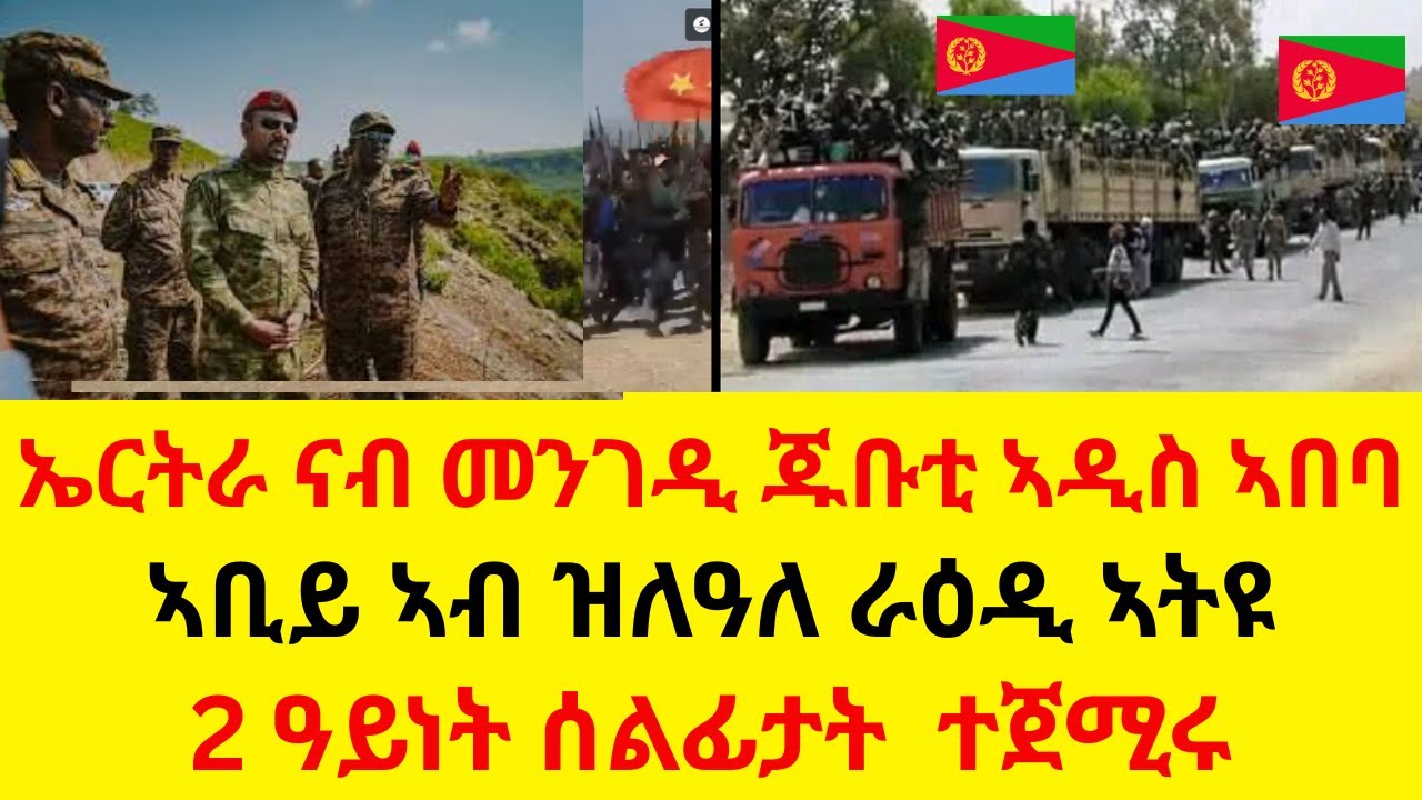 ኤርትራ ናብ መንገዲ ጁቡቲ ኣዲስ ኣበባ  II  ኣቢይ ጸዊዑ ኣብ ዝለዓለ ራዕዲ ኣትዩ  II  2 ዓይነት ሰልፊታት  ተጀሚሩ