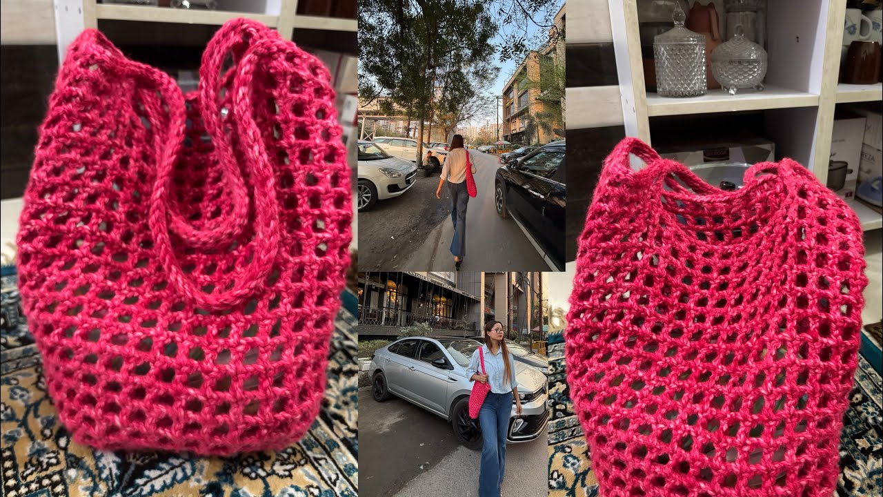 Handmade Bag with Yarn I Crochet I Knitting I part II 
