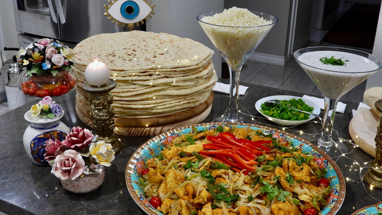 Delicious Chicken Puri w/Flat Bread - پوری مرغ با نان تابه ای