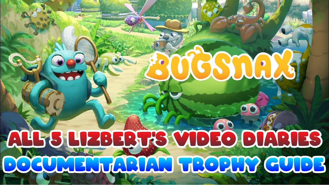 Bugsnax - All 5 Lizbert's Video Diaries (Documentarian Trophy Guide)