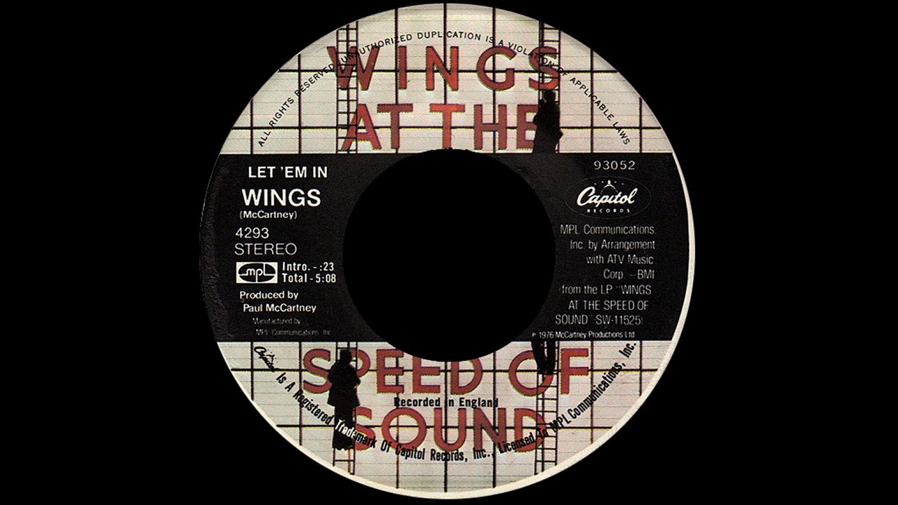 Wings ~ Let 'Em In 1976 Disco Purrfection Version