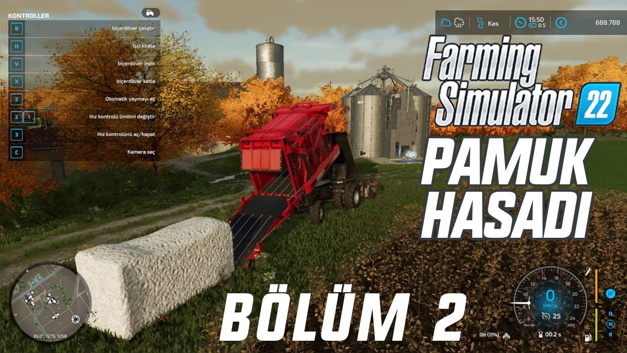Farming Simulator 22 | İlk Pamuk Hasadı | Kış Geliyor! | Bölüm 2