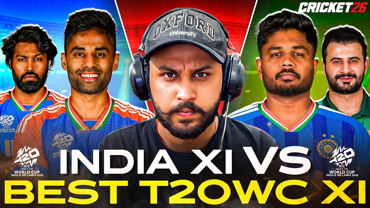 THRILLER 🔥INDIA XI 🆚 T20 WC 2026 BEST XI 🏆 Cricket 26