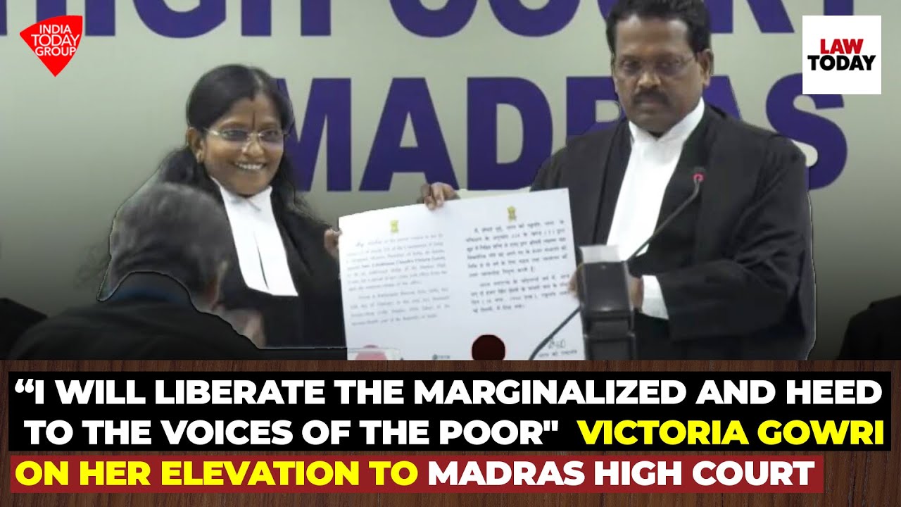 Victoria Gowri takes oath as judge of Madras High Court | Law Today