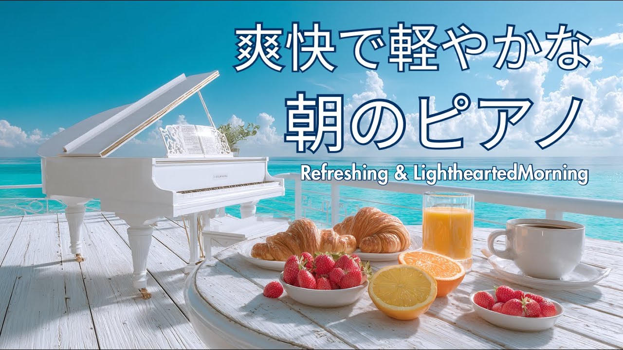 【朝カフェBGM】朝の準備に。爽快で軽やかなピアノで最高の1日をスタート｜作業用・勉強 Refreshing Morning Piano for Work & Study