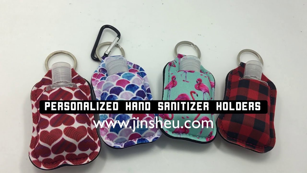 Custom Hand Sanitizer Holder- Neoprene Pocket Sanitizer Holder