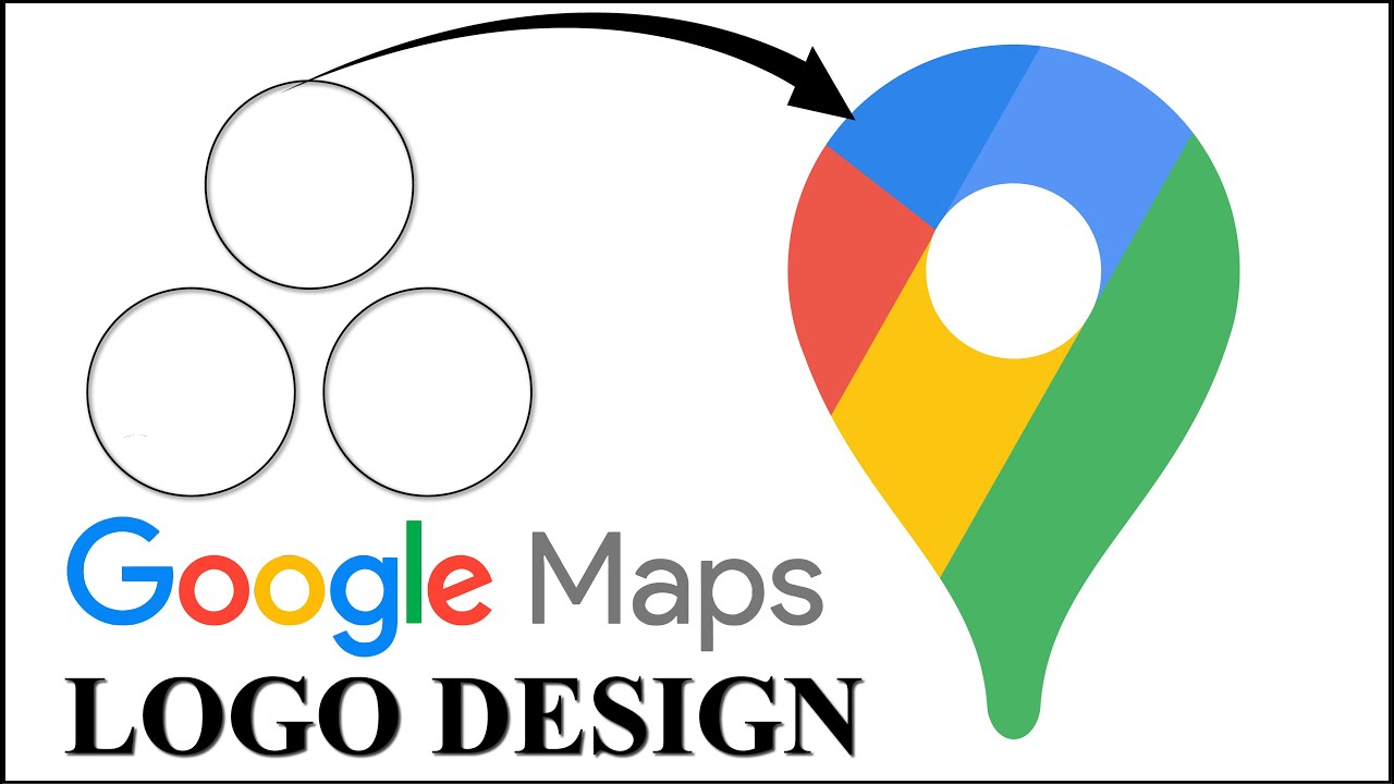 How to draw Google Maps Logo in Computer- How to draw Google Maps Logo in Adobe Illustrator