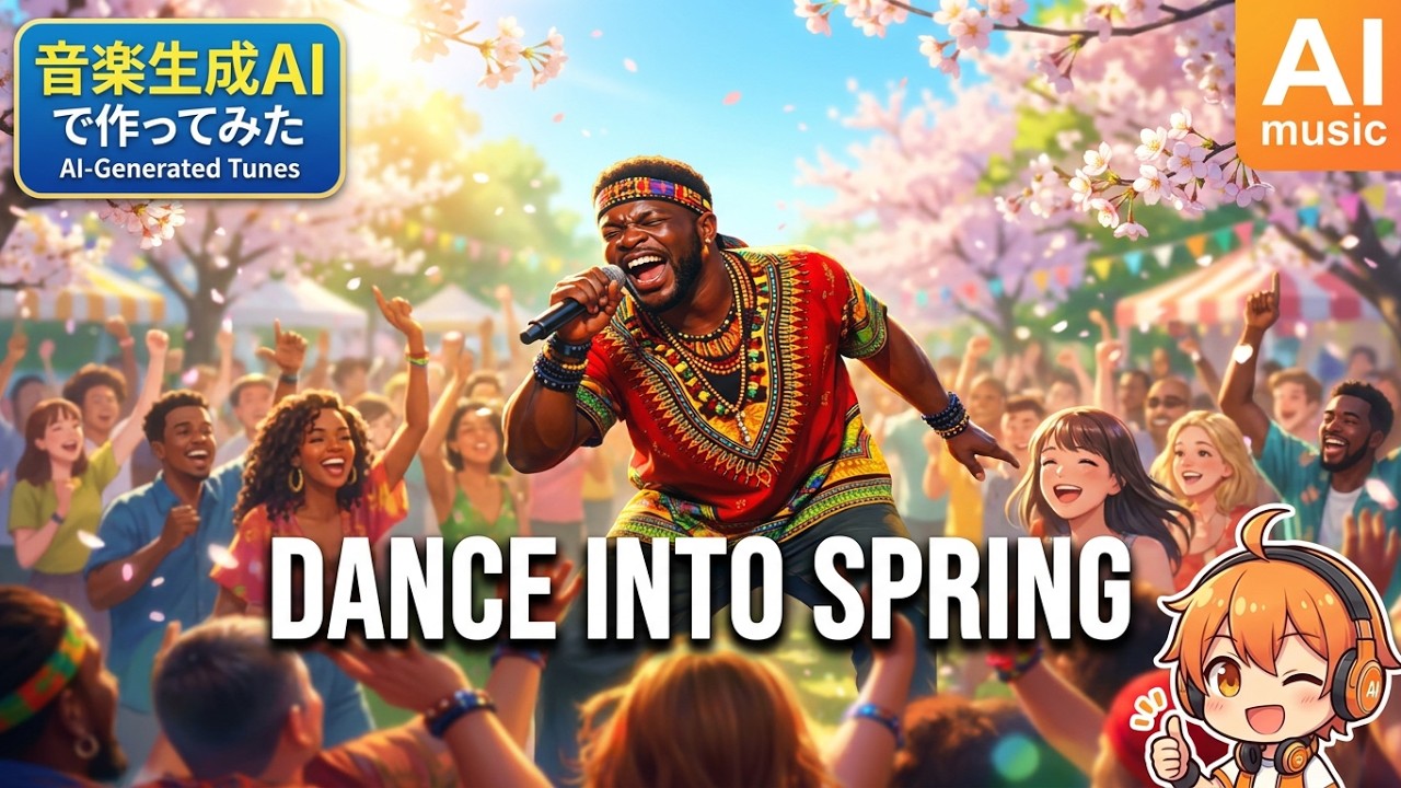 Dance Into Spring【音楽生成AIで作ってみた】＃1984 #AfricanMusic #Funk