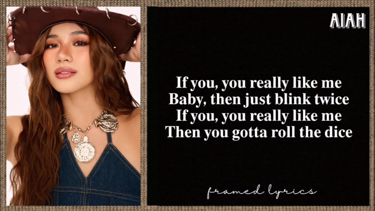 BINI - Blink Twice Lyrics (Framed)