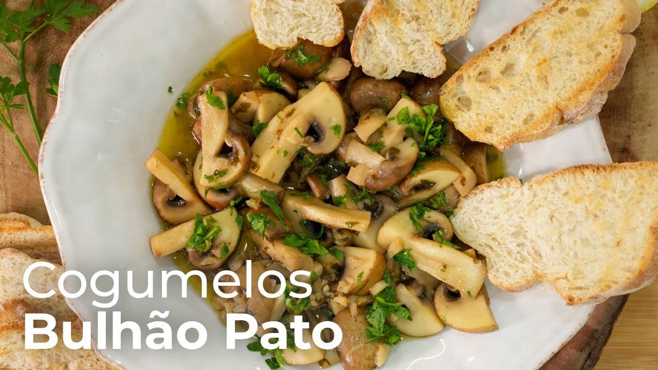 Cogumelos à Bulhão Pato | Receita Económica e Cheia de Sabor!