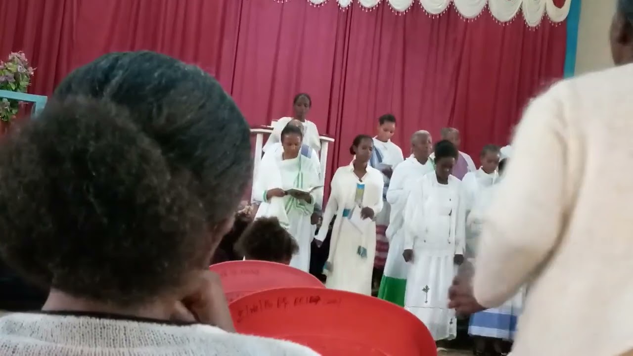 Jimma apostolic church mother's choir (September 1 2018 E.C) (አስረግጦኛል የጠላቴን እራስ እቀጠቅጣለሁ)