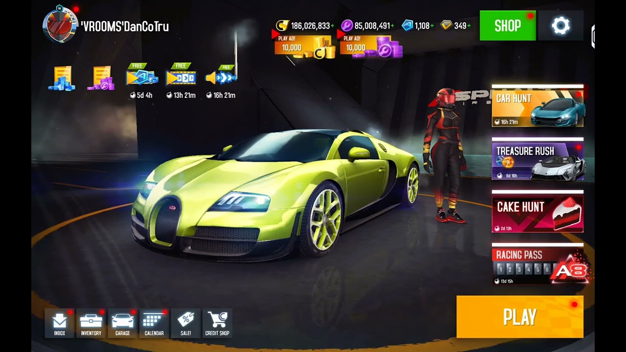 Buying the racing pass