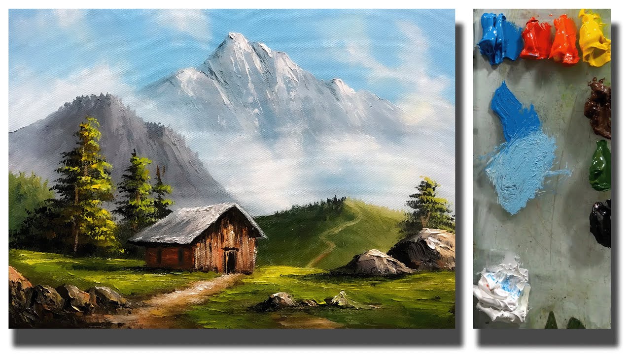 Acrylic Landscape Painting In Time-lapse | Easy Landscape Painting | How to Paint Scenery Landscape