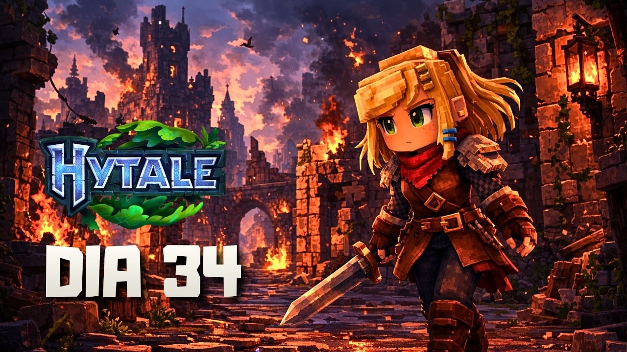 DIA 34 - Colocando um PORTAL na ZONA 4 e Vasculhando RUINAS ANTIGAS!  | #Hytale [Mods] Update 3