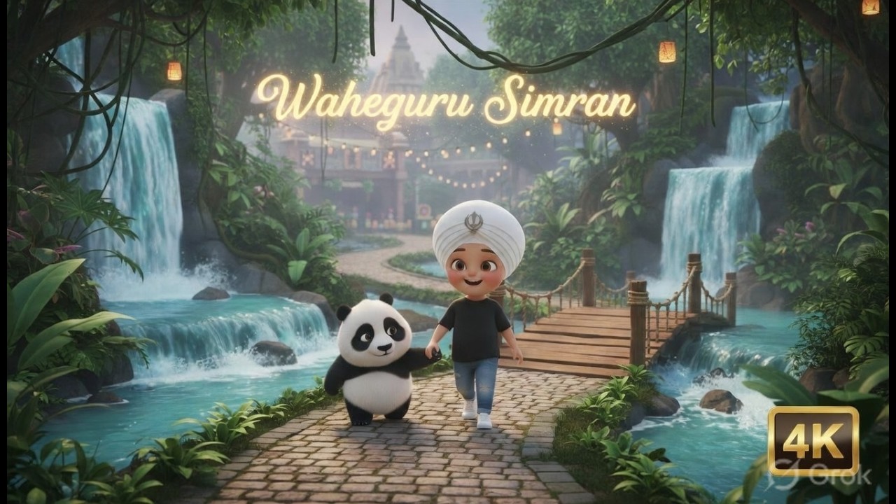 Satnam Waheguru Simran for Babies & Kids | Soothing Gurbani Music for Sleep, Calm & Relaxation