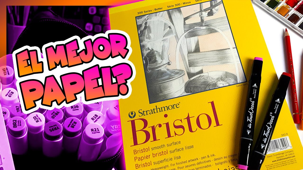 MEJOR PAPEL para Lápices de colores, Marcadores de Alcohol, Acuarela y Grafito | Papel Bristol