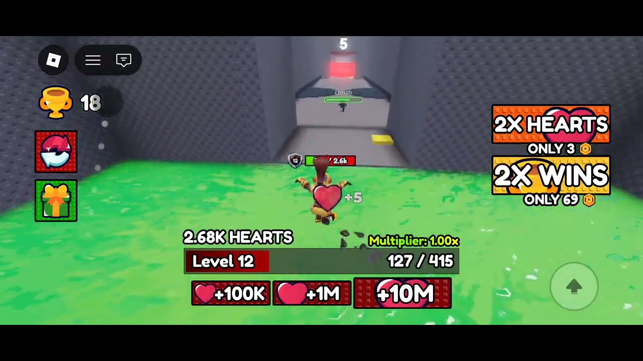 +1 hp per step game play 