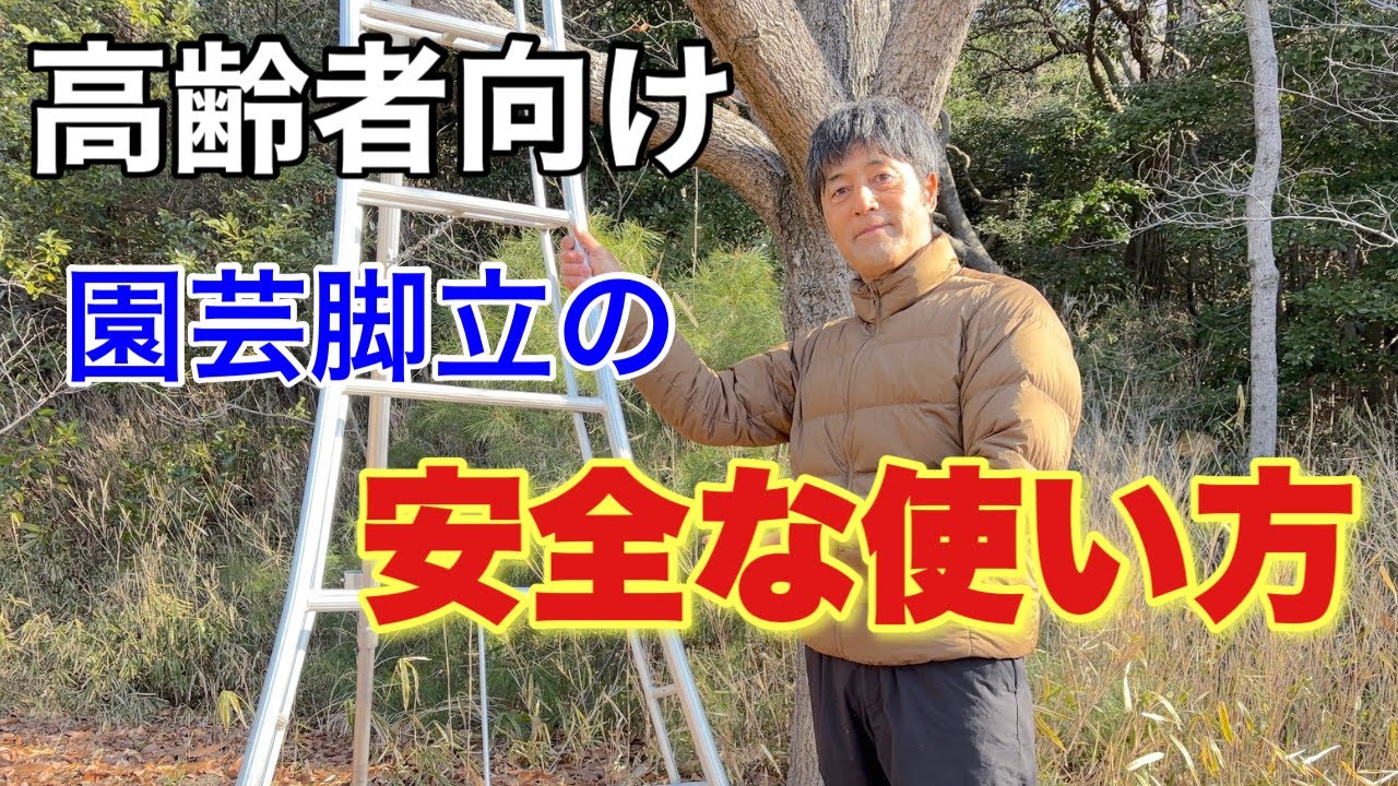 脚立を使う50’60’70代！怪我する前に必ず見て下さい【庭木剪定で園芸脚立を使う方へ】