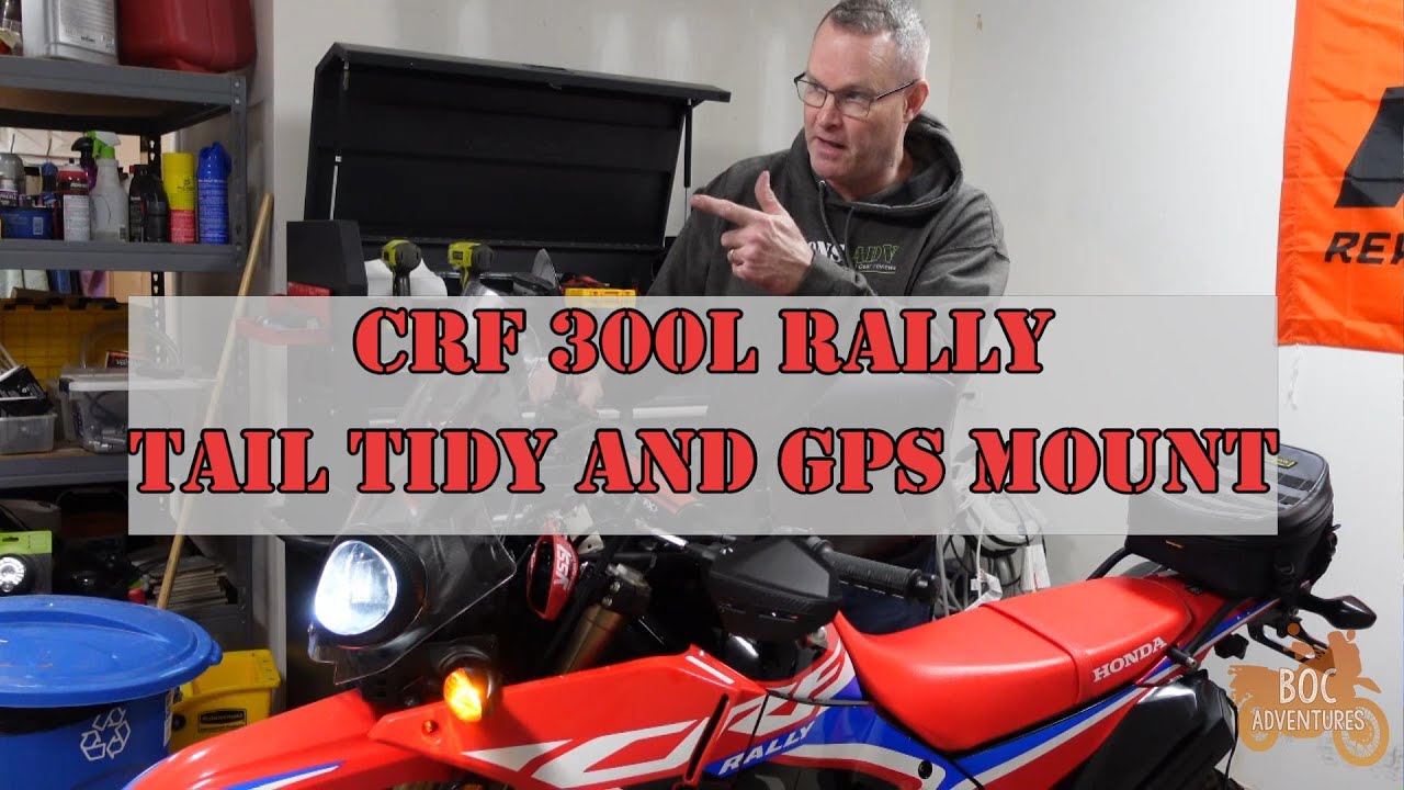 CRF 300L Rally Tail Tidy and GPS Mount