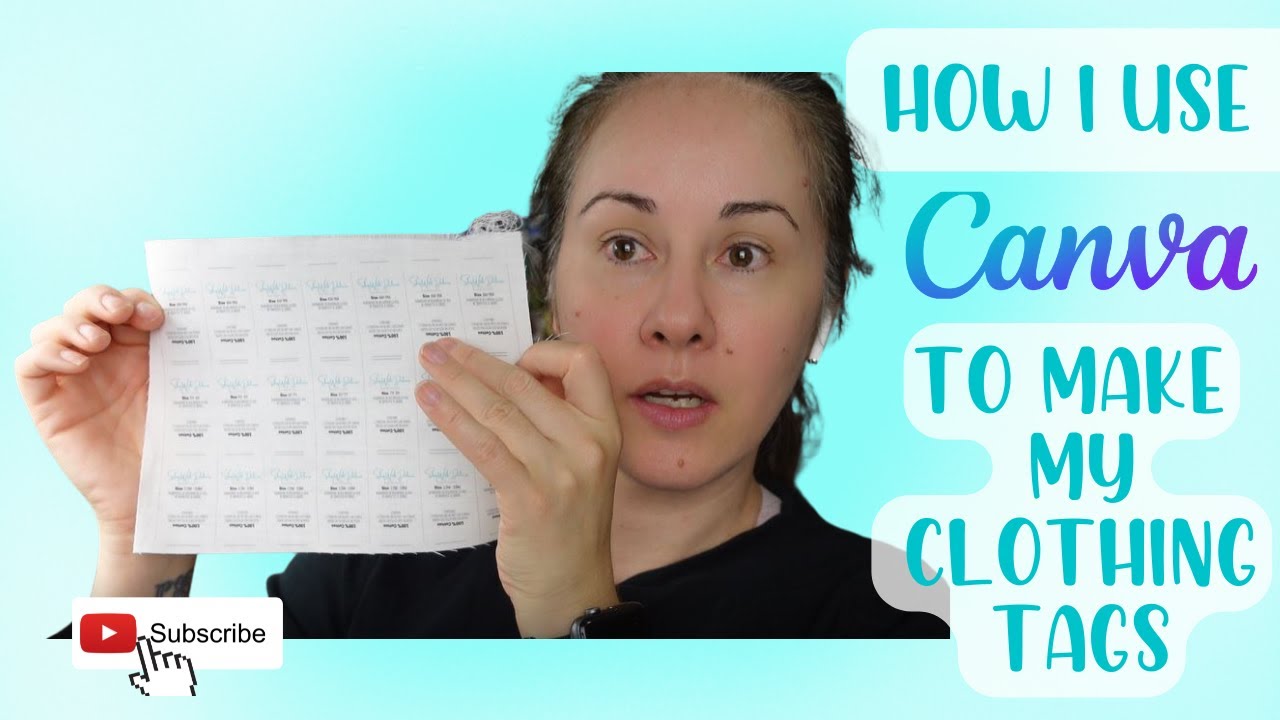 How to make clothing Tags using Canva